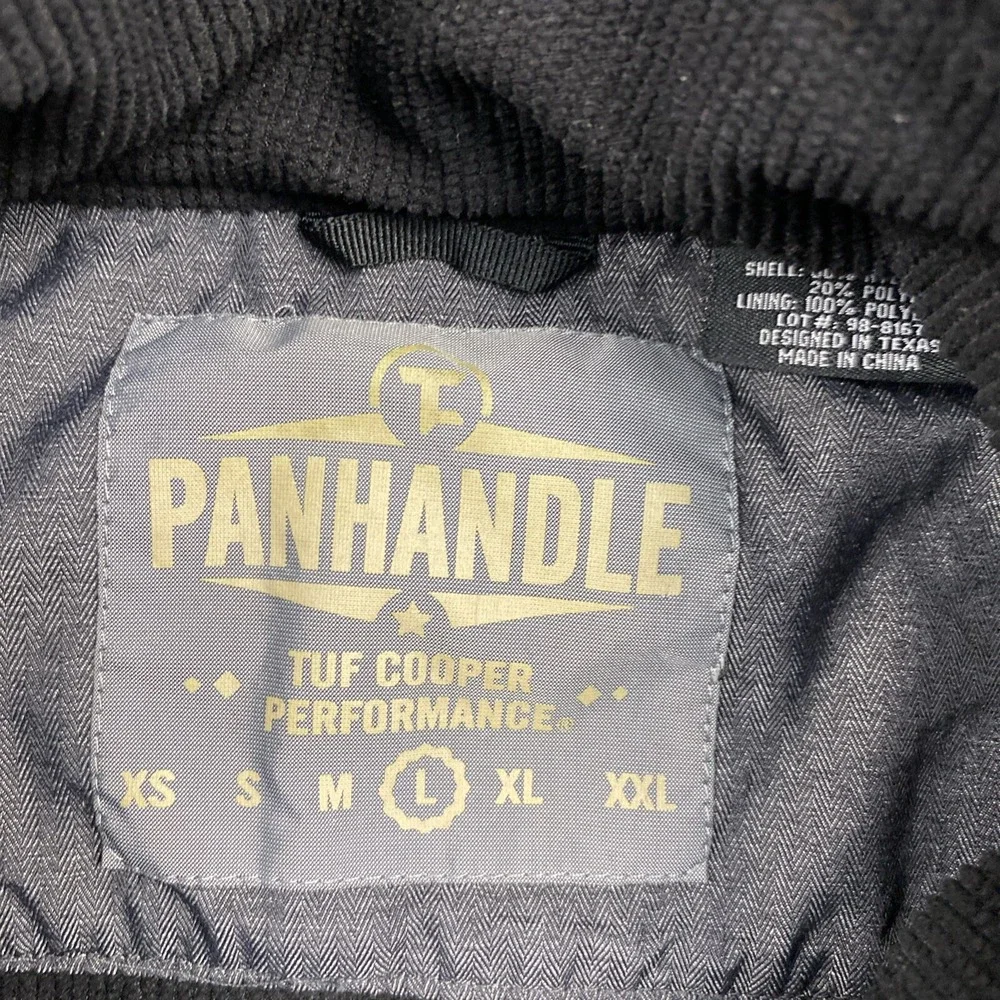 Panhandle Tuf Cooper Performance Vest Men's Large Gray Full Zip Pockets Outdoor